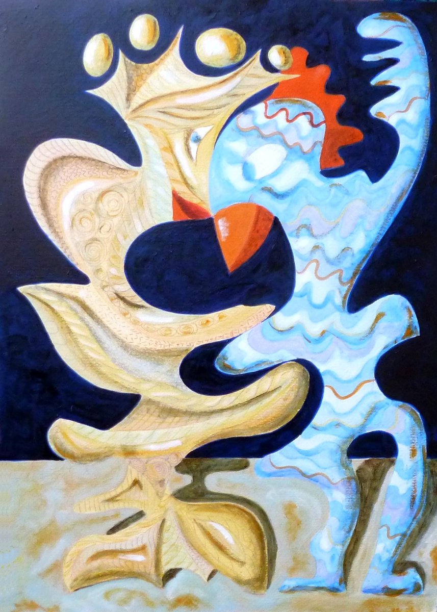 stefanocvecoli's tweet photo. #Danza notturna della Damigella coronata e del #Gallo #Cedrone, acrilico e olio, tavola, 55x40cm, 2012(serie Phantasmagorie autore S.C. Vecoli)
#arte #artisti #pittura #dipinti #cultura #fantasia #onirico #sogno #toscana #italia #art #artists #painting #paintings #dream #newyork https://t.co/ZiISC6qwWN