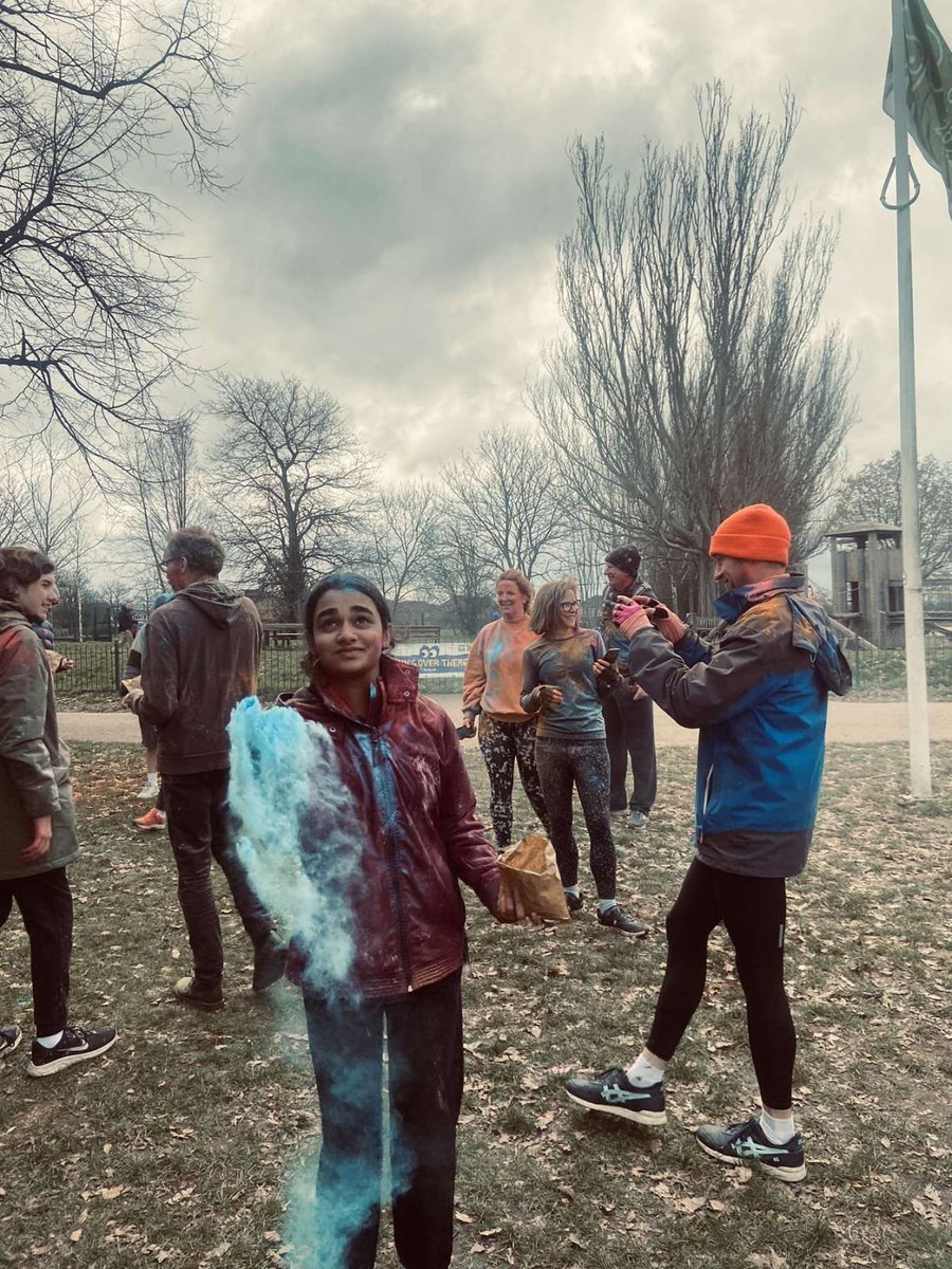 Happy Holi <a href="/Catfrdparkrun/">Catford parkrun</a> <a href="/parkrunUK/">parkrun UK</a> #Holi2023 #parkrun #catford <a href="/parkrun/">parkrun 🌳</a>
