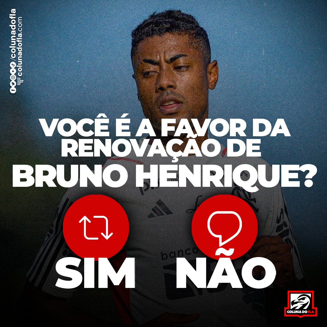 [📊] Você é a favor da renovação de Bruno Henrique? #colunadofla