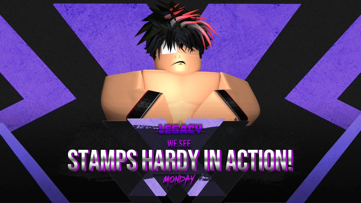LegacyRWRBLX's tweet photo. LEGACY! | Monday @ 6:00 PM EST

Lastly, we will see the undefeated @StampsHxrdy in action as he looks ahead towards his Bloxxers Championship match at the upcoming PPV!

Will Stamps be able to keep his streak going up until his match vs Pody Matthews? https://t.co/9kjBlQ93XU