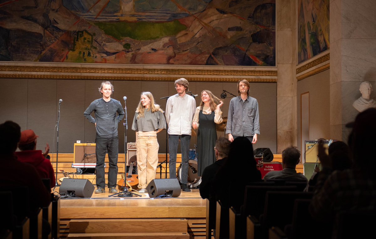 From our concert in Aulaen, Oslo Feb 17th. Beautiful venue. Thank you! 
Photos by Helen Rostum