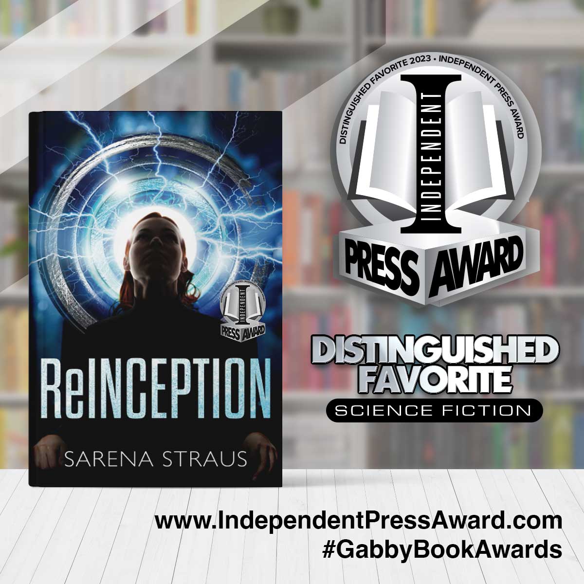 Just got some more great news! #ReInception is an @GabbyBookAwards Independent Press Award Distinguished favorite for #SciFi #2023IPA  #GabbyBookAwards I'm so honored to have received this prestigious award!!!