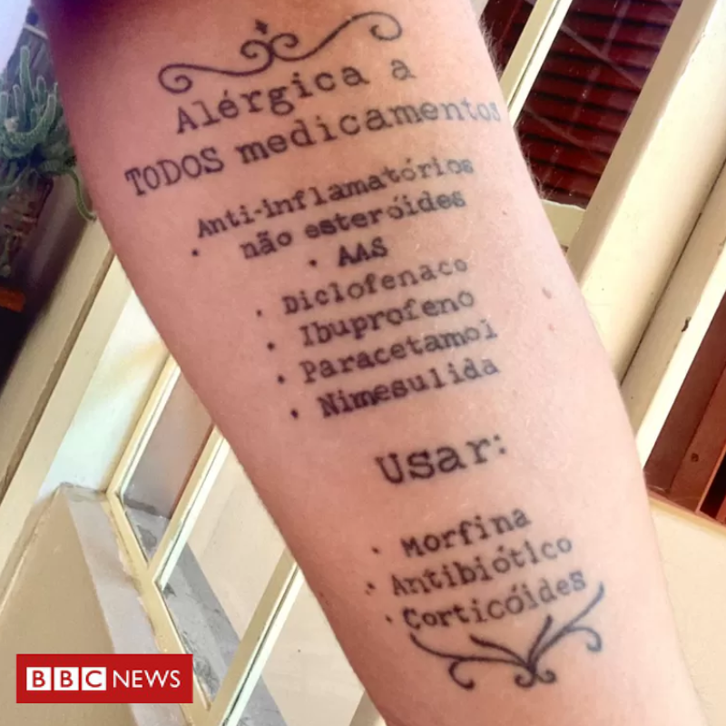 Fiz tatuagem para salvar minha vida' - BBC News Brasil