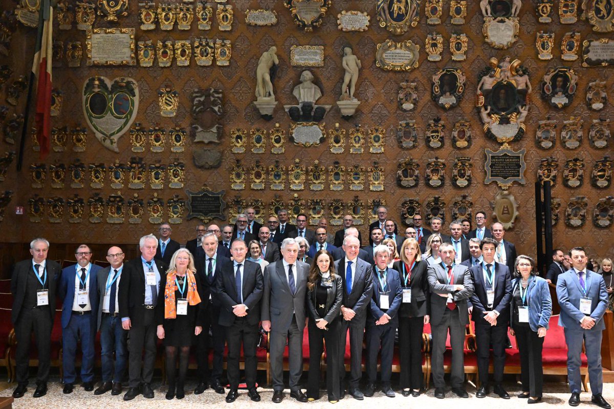 Conferenza delle addette e degli #addetti #scientifici e spaziali, Aula Magna dell’Università di #Padova, con la Magnifica Rettrice e i Ministri #MAECI e #industria