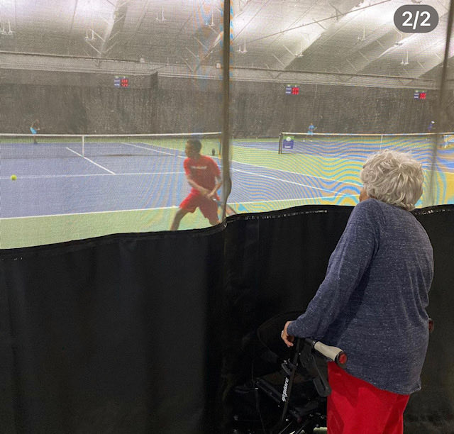 At 98 years old, she is watching me. I can’t fold or miss my shot on or off the court. 

#tennislife
#tennis
#juniortennis
#netgeneration 
#usta