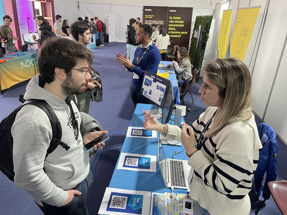 thales_portugal's tweet photo. Say HI*
*Human Intelligence
Join us in @jeecist at @istecnico Lisbon. We are hiring, join our team in 🇵🇹 👉 https://t.co/f3yOo2xt6G
#SayHI #ThalesCareers #ThalesRecruits #engineering #JobFair #SystemsEngineer #IVVQ https://t.co/kAaIuf6NZ5