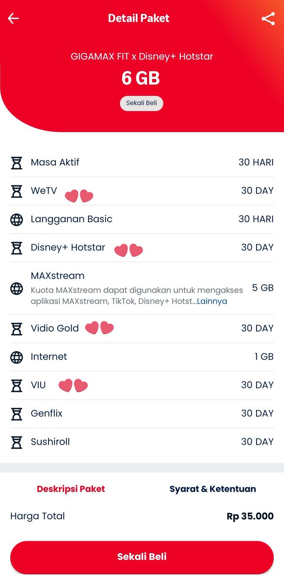 buat kalian yg suka nonton •kdm• tp ott-nya pisah dan kudu pr3miumin satu-satu, ni di ts3l ada paketan yg lngsung bs premiumin w3tv, v1u, disn3y, dan vid1o! Sebagai kaum irit, ni sangat-sangat membantu &amp; murceee bgt😁