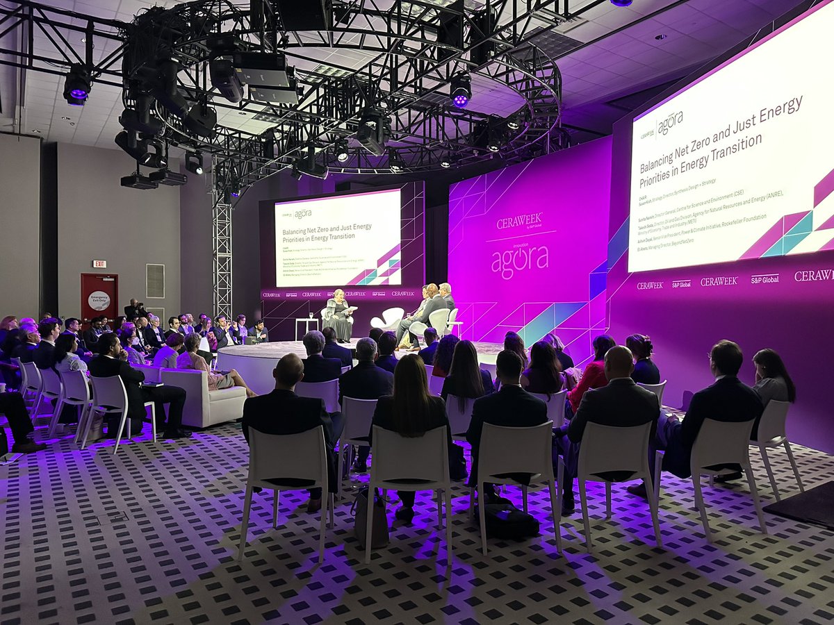 Woodplc's tweet image. “You will not achieve climate goals if the energy transition only happens in rich countries” says @toeydayal as he powerfully and pragmatically discusses how we balance Net Zero with a Just Energy Transition @CERAWeek