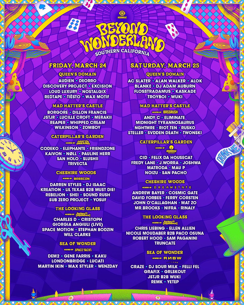 Beyond Wonderland 2023 Lineup Tickets Photos Rumors Schedule