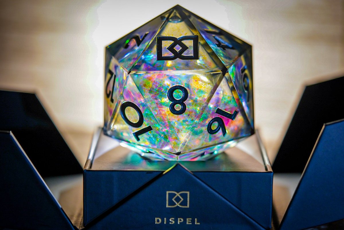 rrobinson1216's tweet photo. Had to pull out the camera to shoot the new Metagalactic d20 chonk with a liquid core by @dispeldice! To say it's much bigger than a normal d20 is an understatement π
#dnd #dispeldice #dice #dungeonsanddragons #ttrpg #ttrpgdice #timetoroll #liquidcore https://t.co/9eqWGtppea