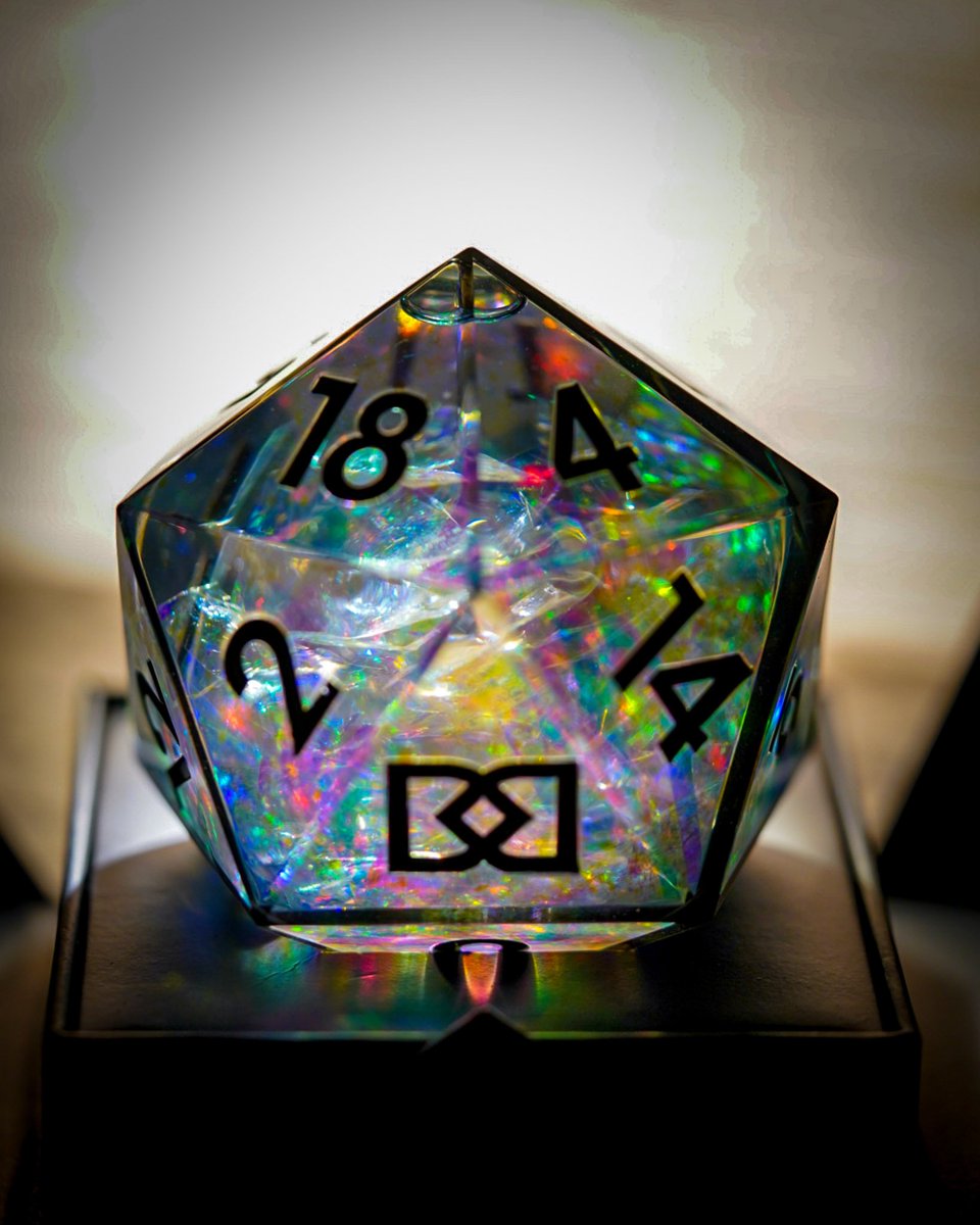 rrobinson1216's tweet photo. Had to pull out the camera to shoot the new Metagalactic d20 chonk with a liquid core by @dispeldice! To say it's much bigger than a normal d20 is an understatement π
#dnd #dispeldice #dice #dungeonsanddragons #ttrpg #ttrpgdice #timetoroll #liquidcore https://t.co/9eqWGtppea