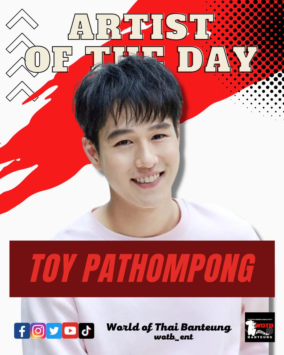 WOTB_Ent's tweet photo. [ WOTB ARTIST OF THE DAY ]

Toy Pathompong Reonchaidee

Birthday: July 27, 1995
Age: 27
Occupation : Actor, Model
Home town:  Thailand 

Did you know?
- he is an actor and model born in Bangkok, Thailand
-He has a bachelor's degree in Film and Video Program College of https://t.co/nNlAIefje6