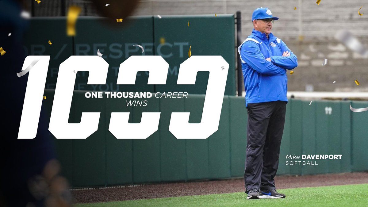 UNG Softball (@ungsoftball) on Twitter photo ๐ถ๐๐ ๐๐๐๐๐๐๐๐
๐๐๐๐๐๐ ๐๐๐๐!
With tonight's victory, <a href="/MikeDavo17/">MIKE DAVENPORT</a> has surpassed 1,000 career wins!! Congratulations Coach!! #HawkedEmX1000 ๐ถ๐๐ ๐๐๐๐๐๐๐๐
๐๐๐๐๐๐ ๐๐๐๐!
With tonight's victory, <a href="/MikeDavo17/">MIKE DAVENPORT</a> has surpassed 1,000 career wins!! Congratulations Coach!! #HawkedEmX1000