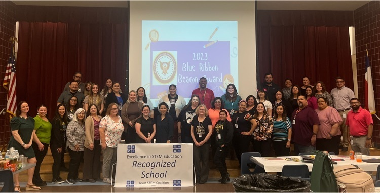 swisd_hcsa's tweet photo. Congratulations to the Hidden Cove Steam Academy staff! The 2023 Blue Ribbon Beacon Award and the 2023 STEM Recognized school. @swisd https://t.co/15vDyweT42