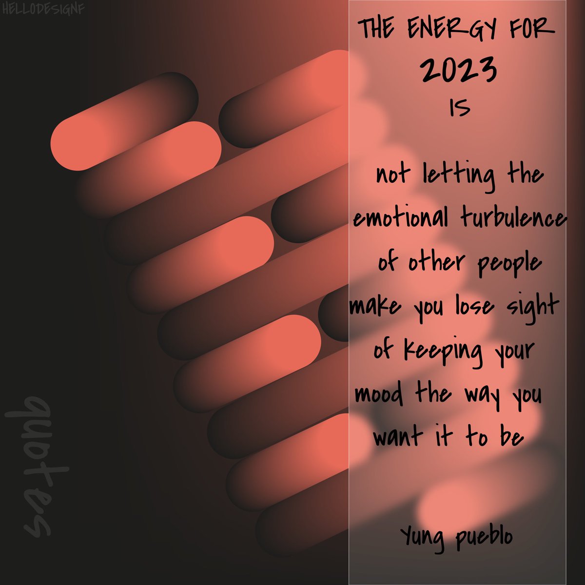 hellodesignf's tweet image. لا تجعل الاضطرابات العاطفية للأخرين تؤثر على الحالة المزاجية اللي انت تبغى تكون فيها 😎✨
عشان تحافظ على طاقتك النفسية لسنة 2023 وللسنين الجاية كمان💫

#energy2023 
@Designers_Sup @YOUR_PLATFORMM @des_platform