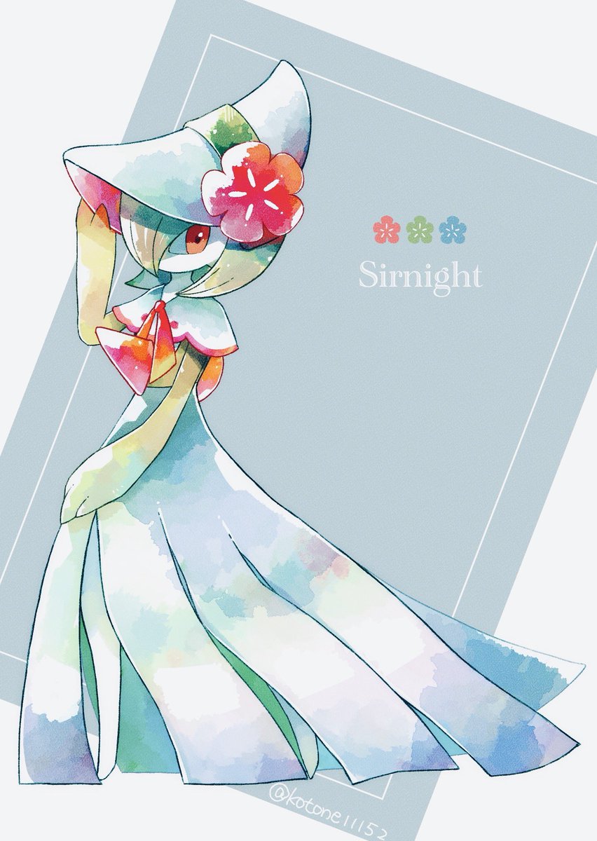 gardevoir solo pokemon (creature) capelet flower hat hat flower colored skin  illustration images