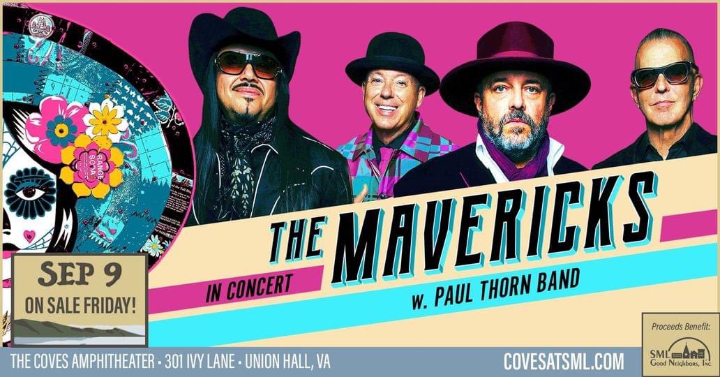 SMLGoodN's tweet image. 2023 @CovesSML 
4/23 - The Wallin&apos; Jennys
6/22 - Happy Together Tour 23
6/24 -  Legacy Motown Revue
7/7 - Michael Franti &amp;amp; Spearhead w. Fortunate Youth
8/20 - ARRIVAL from Sweden - The Music of ABBA
9/9 - The Mavericks w. Paul Thorn Band
seetickets.us/profile/The-Co…
#smlva #smlgn