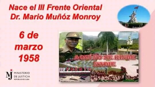 Frente decisivo para el triunfo de nuestra Revolución. #Honoranuestroshéroes #FidelPorSiempre #PuebloUnidoInvencible #VotoUnido #Venceremos
