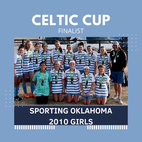 Sporting_OK's tweet photo. Congratulations to our Champion and Finalist at the Celtic Cup this last weekend! 

🥇 2013 Girls Red - Champion

🥈2010 Girls - Finalist

#OneClubOneCrest #RaiseTheBar #OneSportingWay #SportingOklahoma #WeAreSporting https://t.co/IpJBckRCDr
