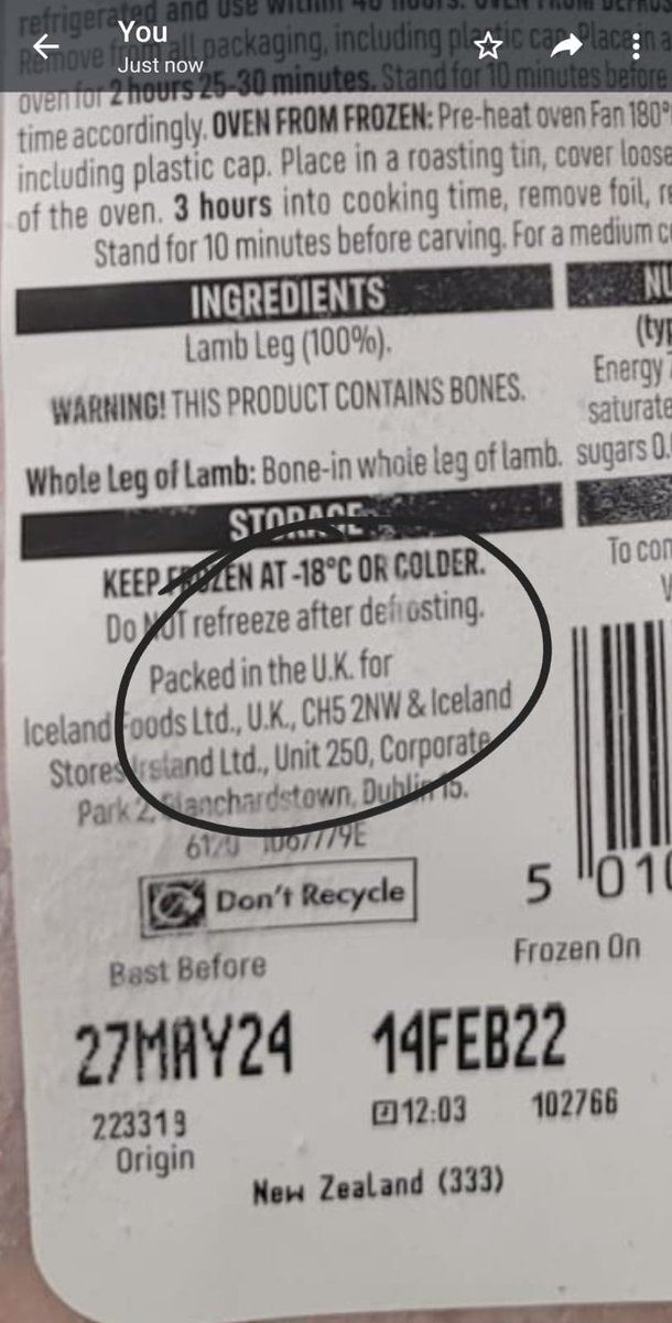 Navbeardedbros's tweet photo. following stores selling  New Zealand lamb stamped with ( M E 17 18 etc ) which states the product is #halal is the product taken out of its original packaging and repackaged where it may be  cross-contamination @BritishPar3 @asda @IcelandFoods @waitrose @Tesco @@DrAwalfuseini https://t.co/7z9QDi0htR