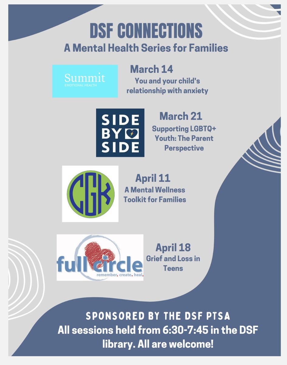 Thank you to the best PTSA around for sponsoring this amazing mental health series for families! @HCPSCounselors @DSFMrMarshall