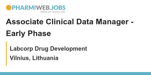PharmaNews_Jobs's tweet image. Associate Clinical Data Manager - Early Phase - Labcorp Drug Development - Vilnius, Lithuania
bit.ly/3yd4gTv

#LabcorpDrugDevelopment is looking for an Associate Clinical Data Manager in Vilnius, Lithuania! #DataManagement #ClinicalTrials #Vilnius #Lithuania