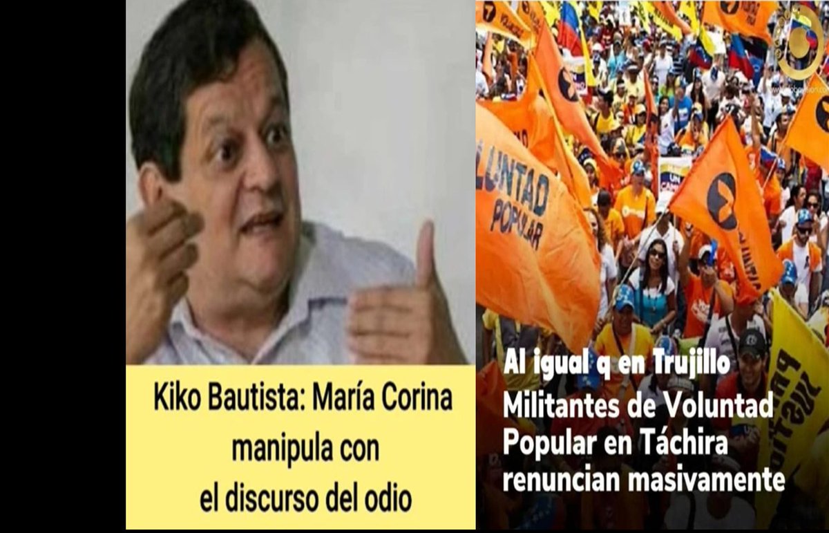 Así de "unidos" va la oposición a las "primarias" en #Trujillo la cosa pica y se extiende