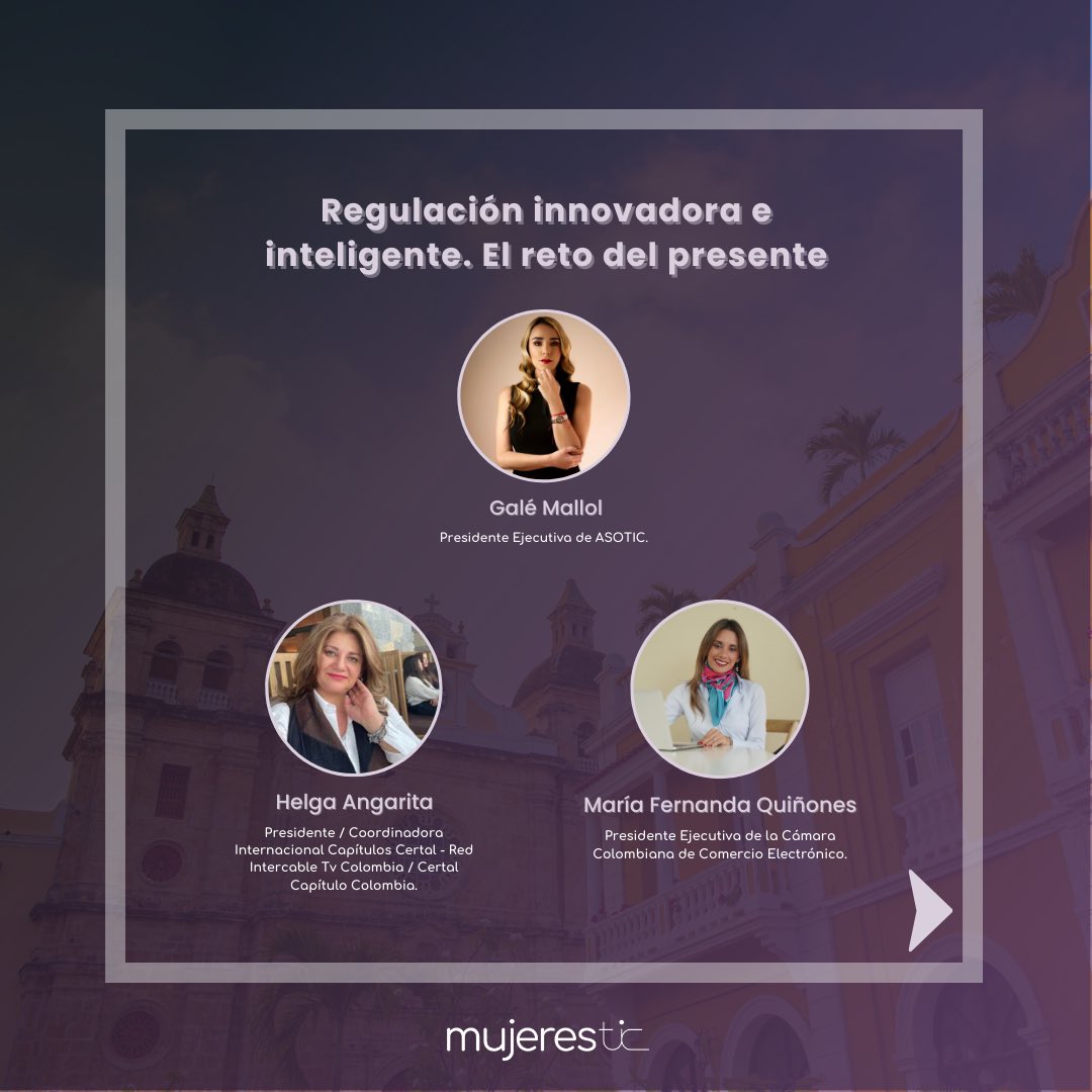 MujeresTIC_Col's tweet photo. 🌐 ¡Mañana inicia #AndinaLink2023!

👇💡No te pierdas los foros en los que nuestras asociadas estarán participando como panelistas. Es un honor estar representadas por este grupo de mujeres de lujo y líderes del sector #TIC de 🇨🇴.

🙌 Gracias @andinalink por la invitación. https://t.co/ImKZISLHDQ