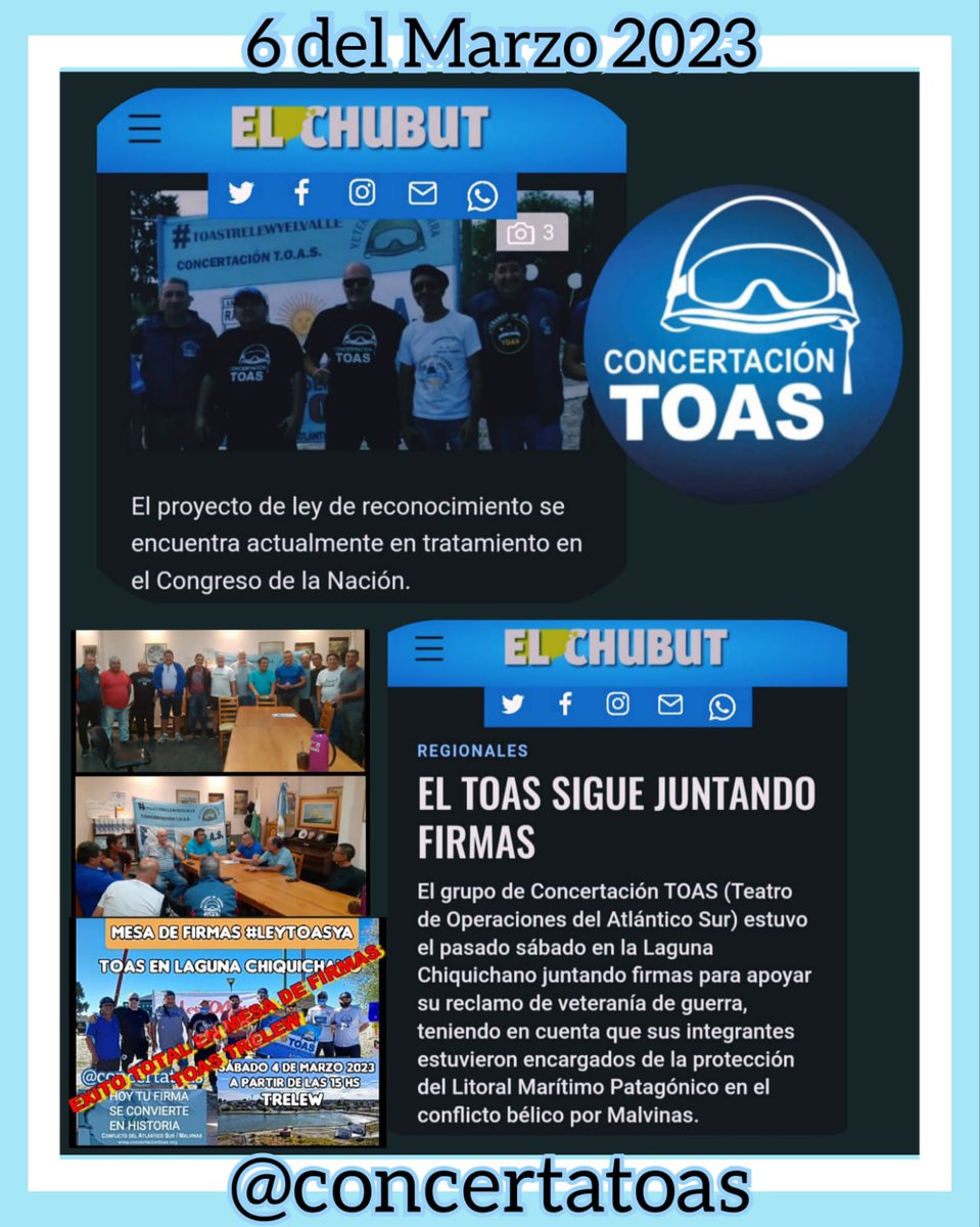 #ApoyanosConTuFirma #LeyTOASya en #Chubut <a href="/DiputadosAR/">Diputados Argentina</a> <a href="/SenadoArgentina/">Senado Argentina</a>