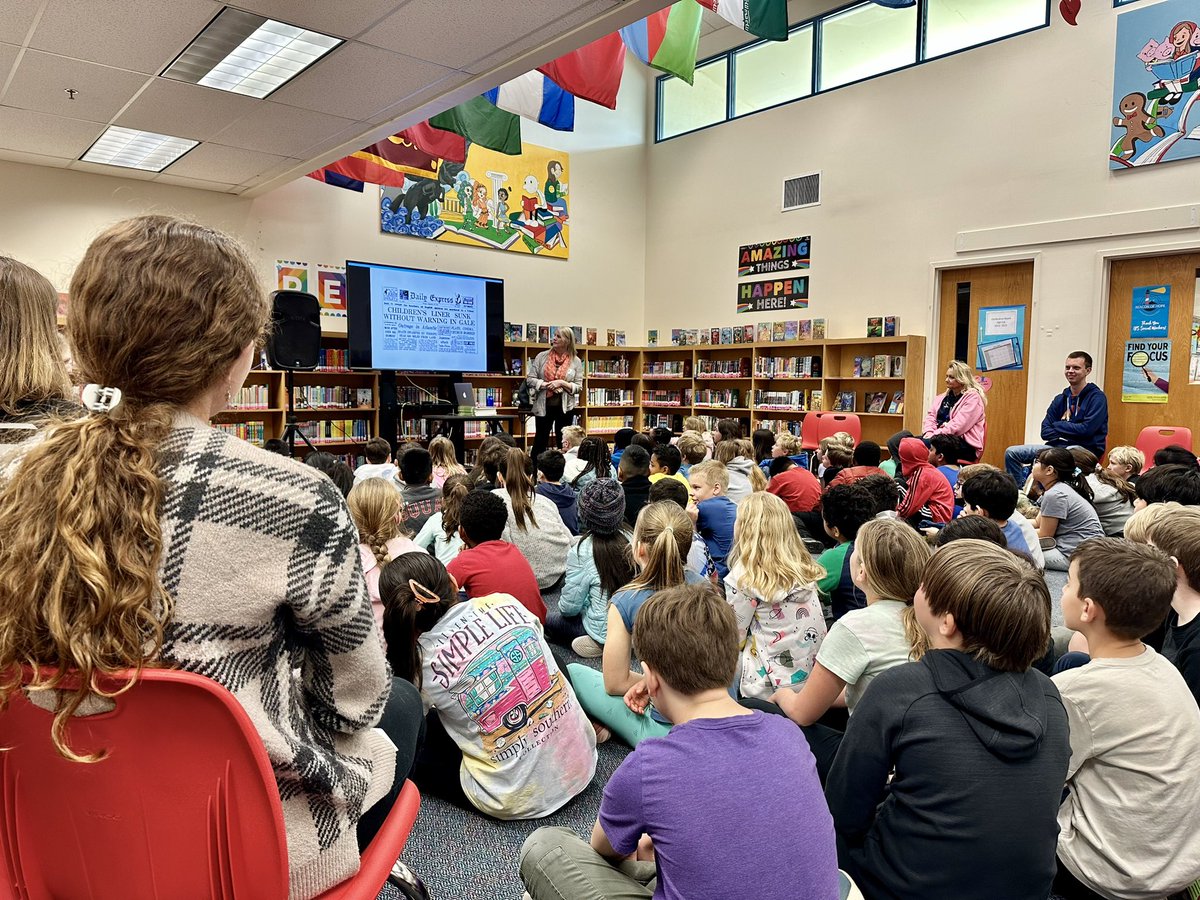 When @sHood125 📚was at <a href="/longbranch_es/">Long Branch ES</a> today the news crew interviewed her… stayed tuned for next weeks episode! <a href="/APSLibrarians/">APS Library Services</a>
