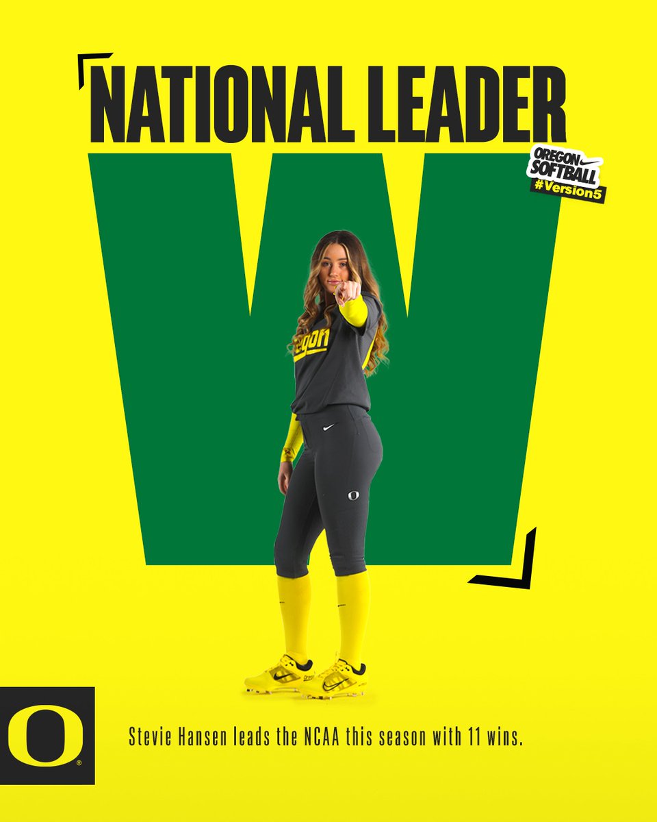 Oregon Softball (@oregonsb) on Twitter photo No one has won more games in the NCAA this season than our <a href="/stevie_hansen00/">stevie hansen</a>!
#GoDucks | #Version5 No one has won more games in the NCAA this season than our <a href="/stevie_hansen00/">stevie hansen</a>!
#GoDucks | #Version5