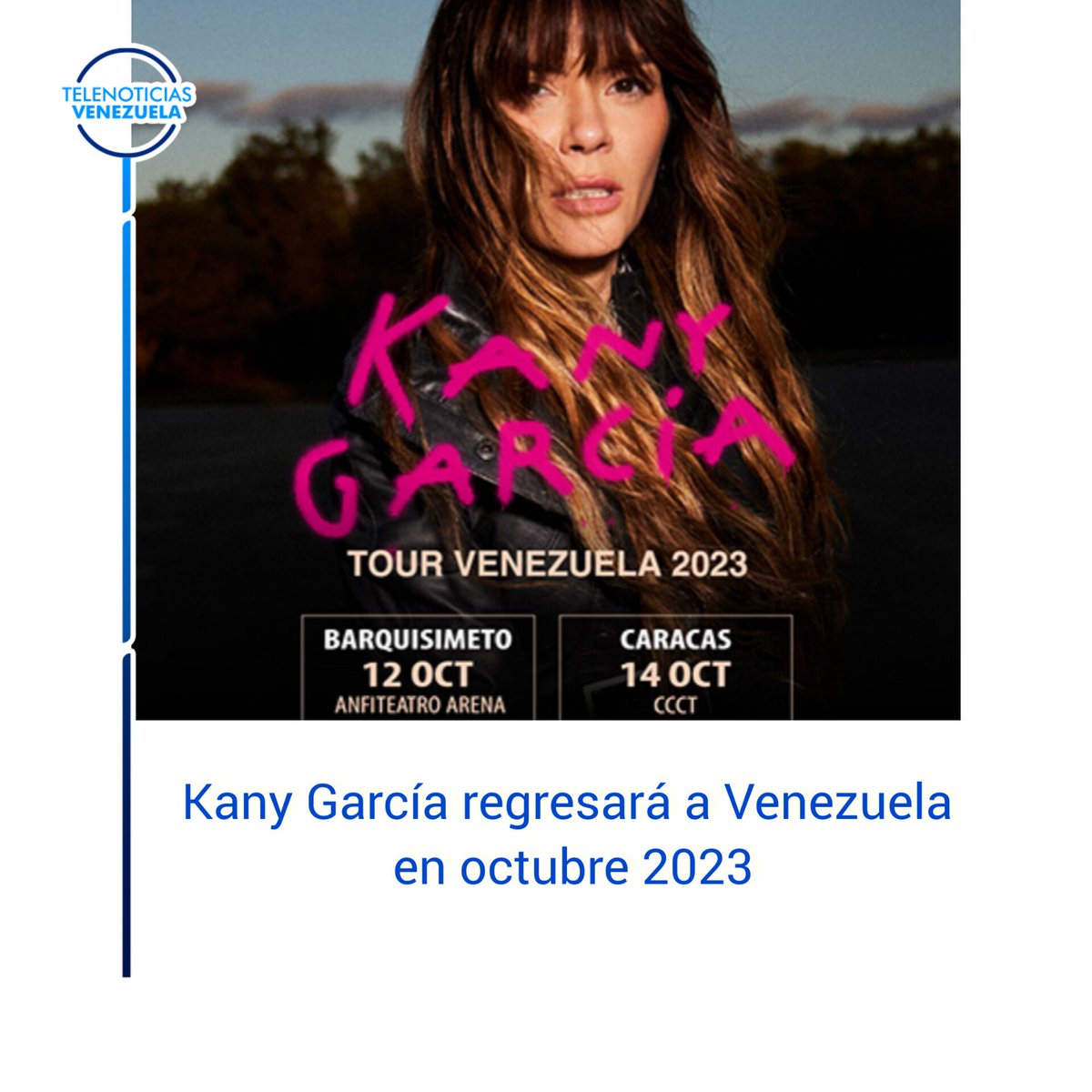 Las entradas para ambos espectáculos estarán disponibles a partir del próximo miércoles 15 de marzo y hasta ahora se desconoce el precio que tendrán.

#telenoticiasvenezuela #noticias #concierto #cantante #barquisimeto #caracas #VenezuelaMonumental