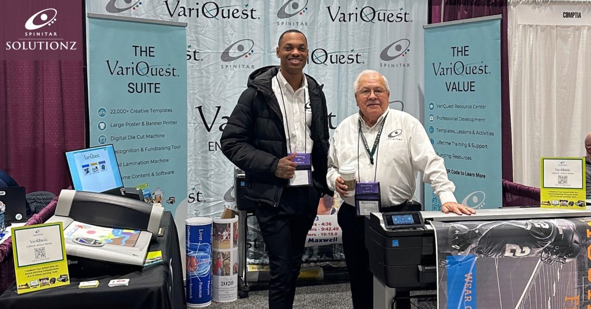 Spinitar's tweet image. Spinitar, a @SolutionzInc Company, had a blast at the Educating for Careers Conference at Sacramento Convention Center last week! We showcased our award-winning @VariQuest Visual and Kinesthetic Learning Suite and how it could enhance your CTE program.⭐ #visuallearningtools #k12