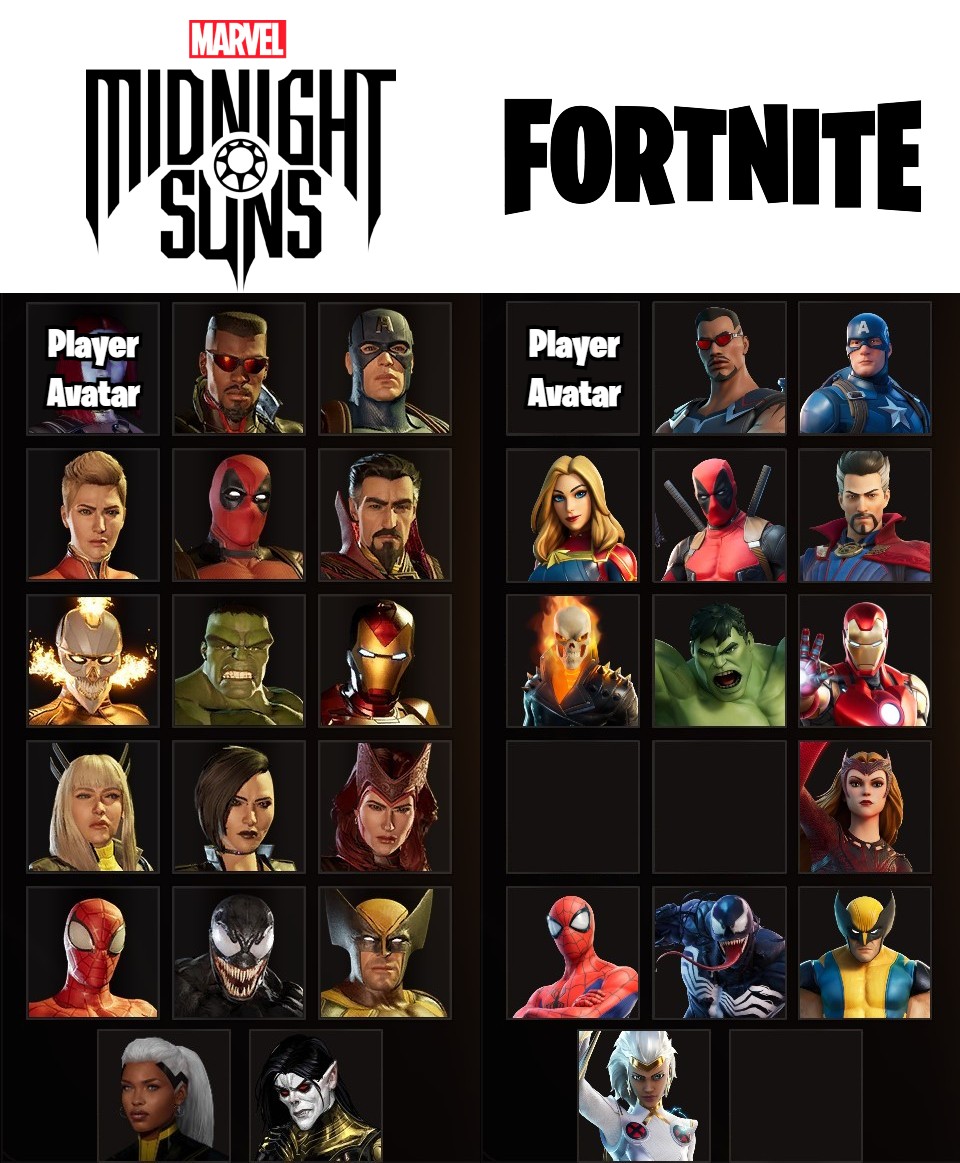 Midnight Suns characters tier list