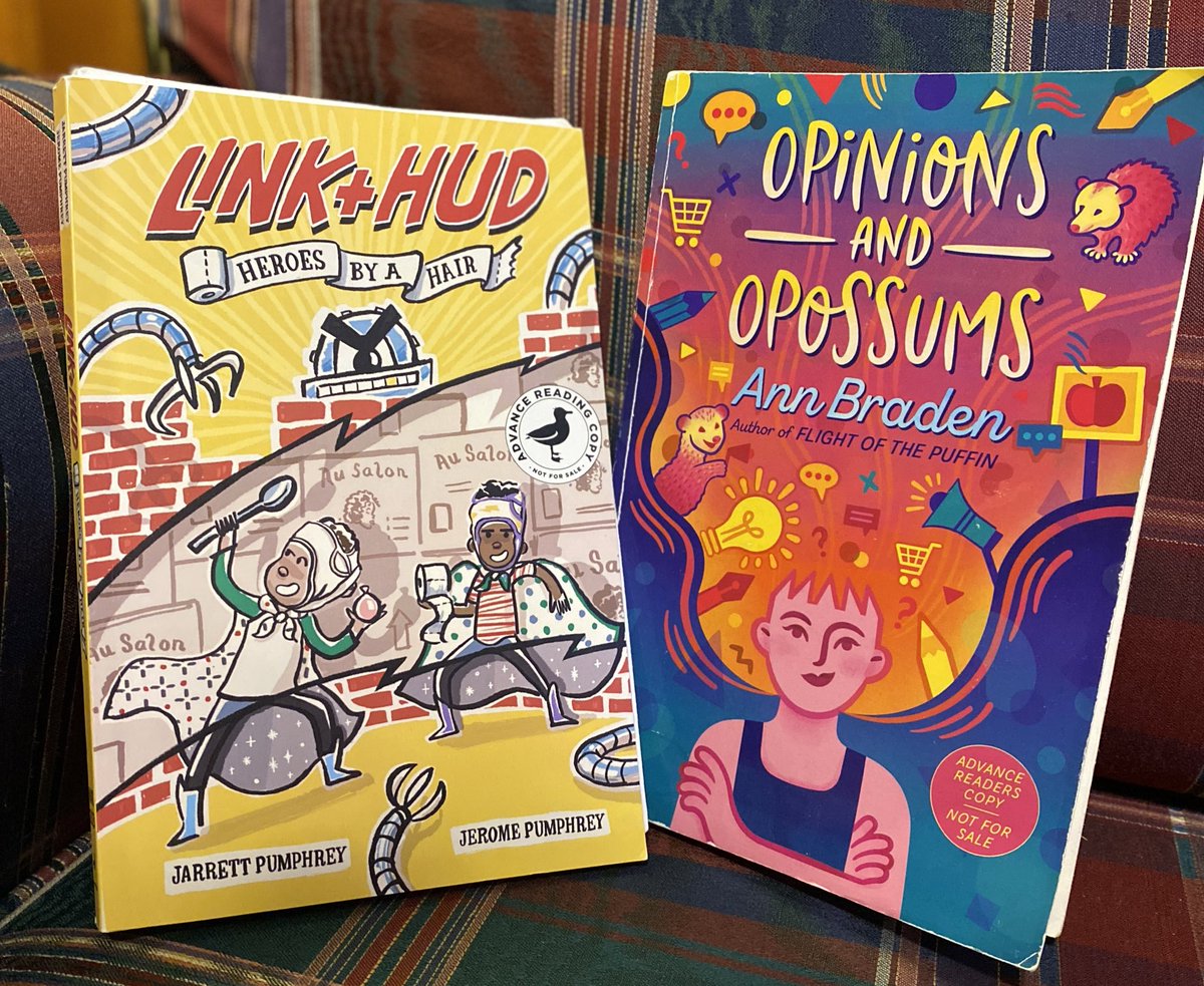 So excited for today’s #bookmail! @NYRBooks @jpumphrey @wjpumphrey @annbradenbooks @penguinkids #OpinionsandOppossums #BookPosse