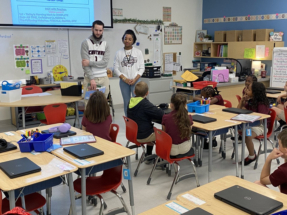 Great event last Thursday with CHS athletes reading to students at Tanglewood. The "little" and "big" kids got something out of it. Jax, Braxton, Ethan, and Jada (vball) are pictured.