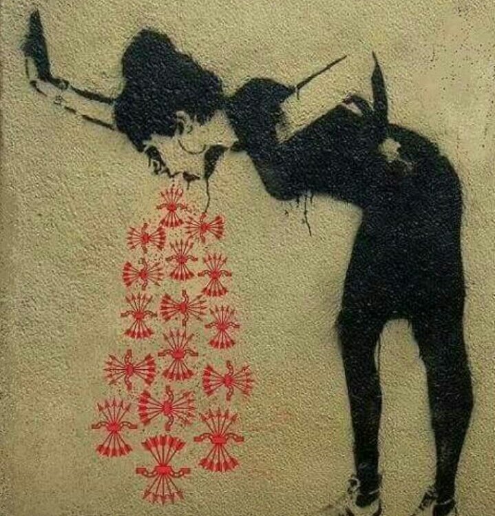 Qué asco... y algunos/as con acento canario vitoreando a esta gentecilla neofascista esspañolíssima..., ¡¡¡ qué asco !!!