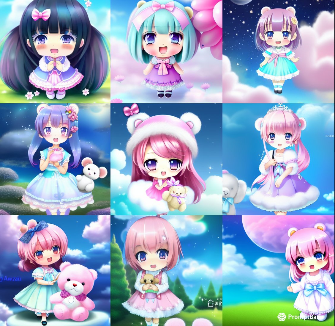Kawaii Dreamy Girls (可愛いドリーミーガールズ）🥰

Prompt is available
promptbase.com/prompt/kawaii-…

#stablediffusion #AIイラスト #AIart