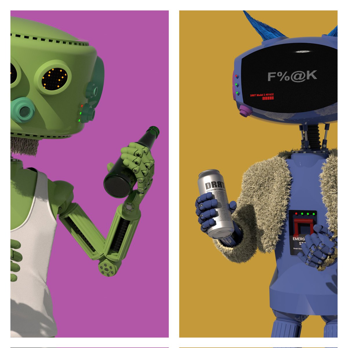 Kento_Ramu's tweet photo. My next DRRT poster will be featuring beer-loving bots.
If you'd like your bot to be featured, please reply with your bot's picture holding bottled or canned beer 🍺 😊 cheers fam!
#drrt #beer
@weareDRRT @adamski_nft https://t.co/9hF0mL9rsK