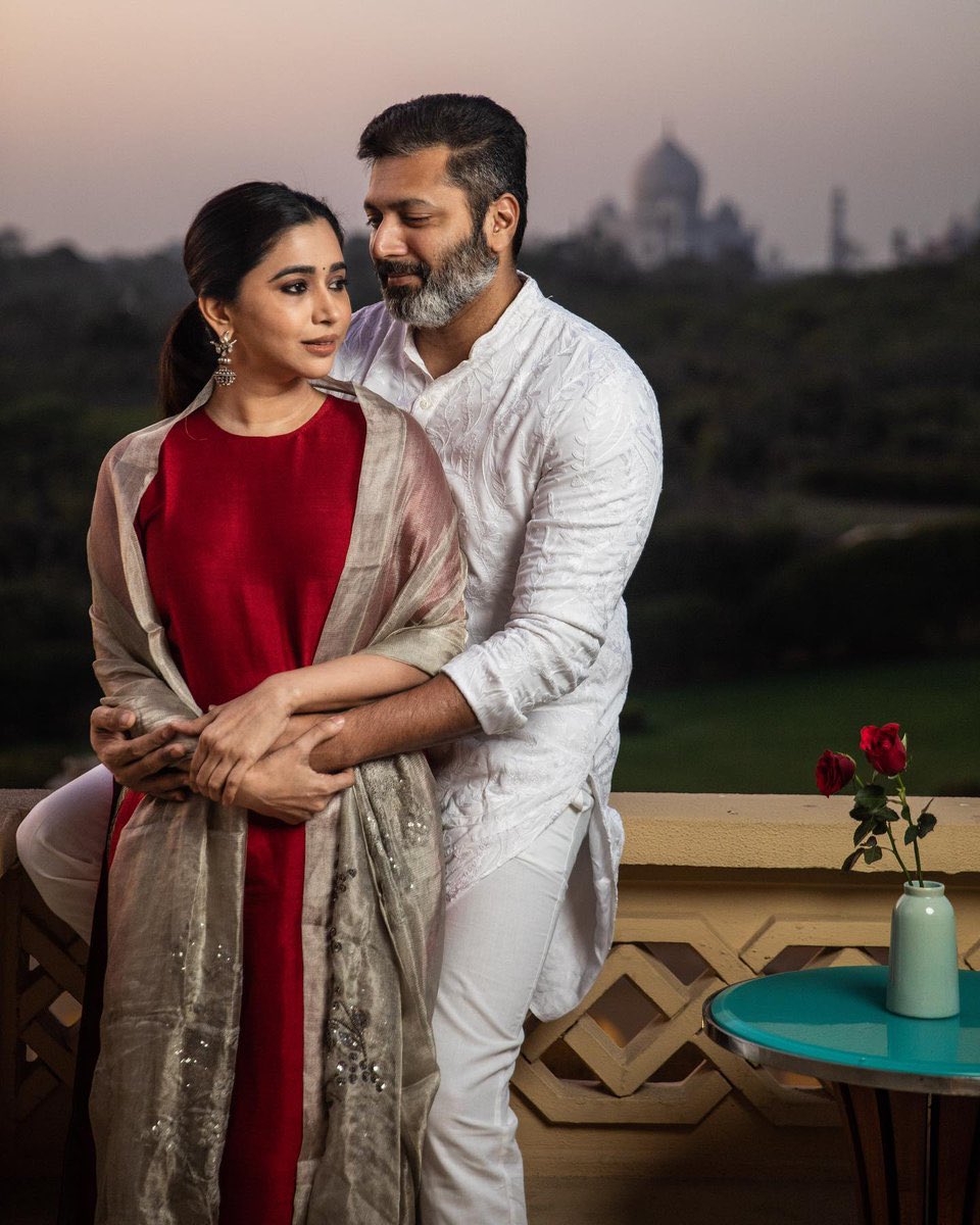 Jayam Ravi Friends Jayam Ravi And His Wife