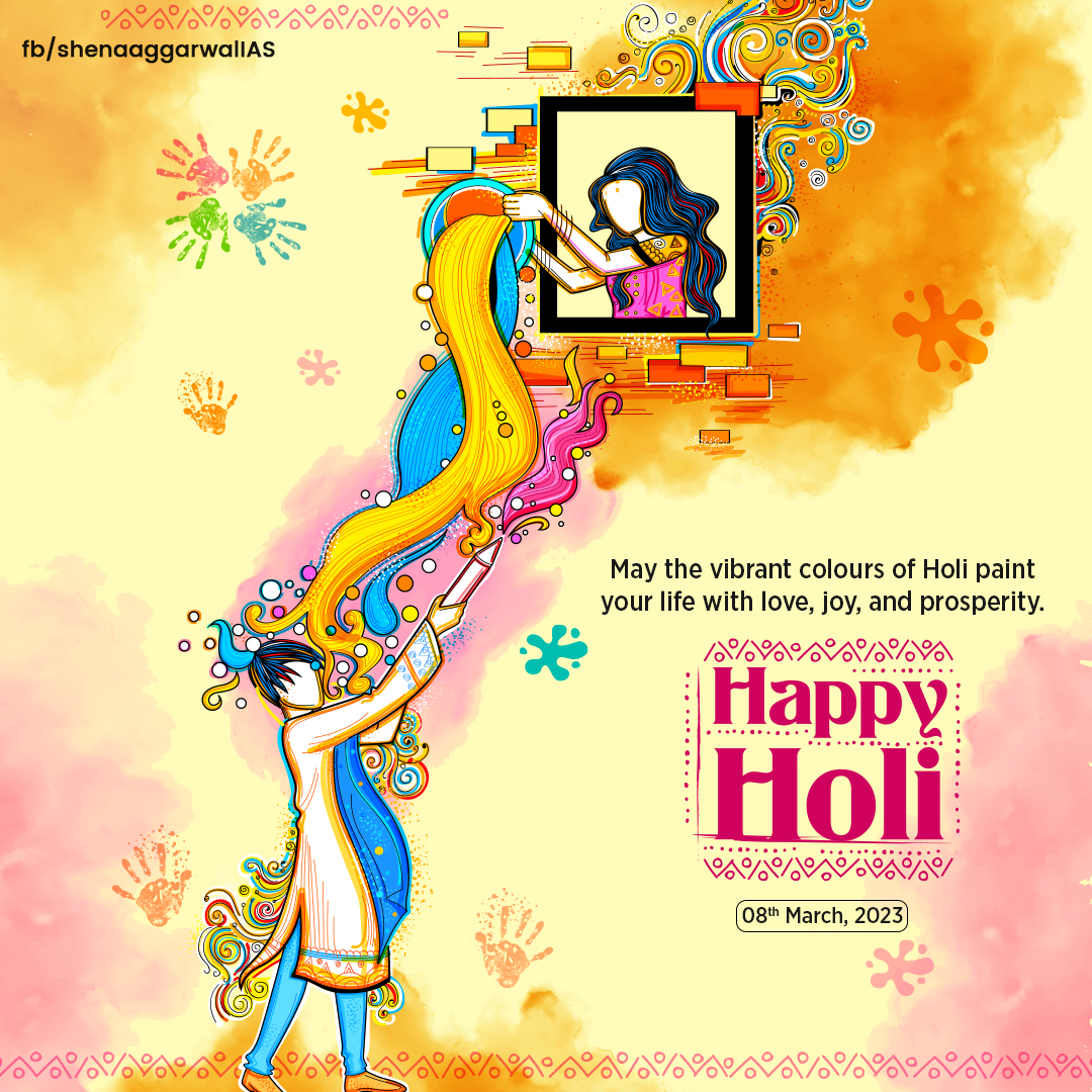 IAS_Shena's tweet photo. Let's spread joy and happiness on this Holi and make it a happy and safe one for everyone.
Happy Holi, Play Safe.
.
.
#holi #happyholi #colorfulholi #holicelebration #safeholi #savewater #greenludhiana #sanyamaggarwal #shenaaggarwal #drshenaaggarwal #iasshenaaggarwal #iasofficer https://t.co/VMdmodpRLR