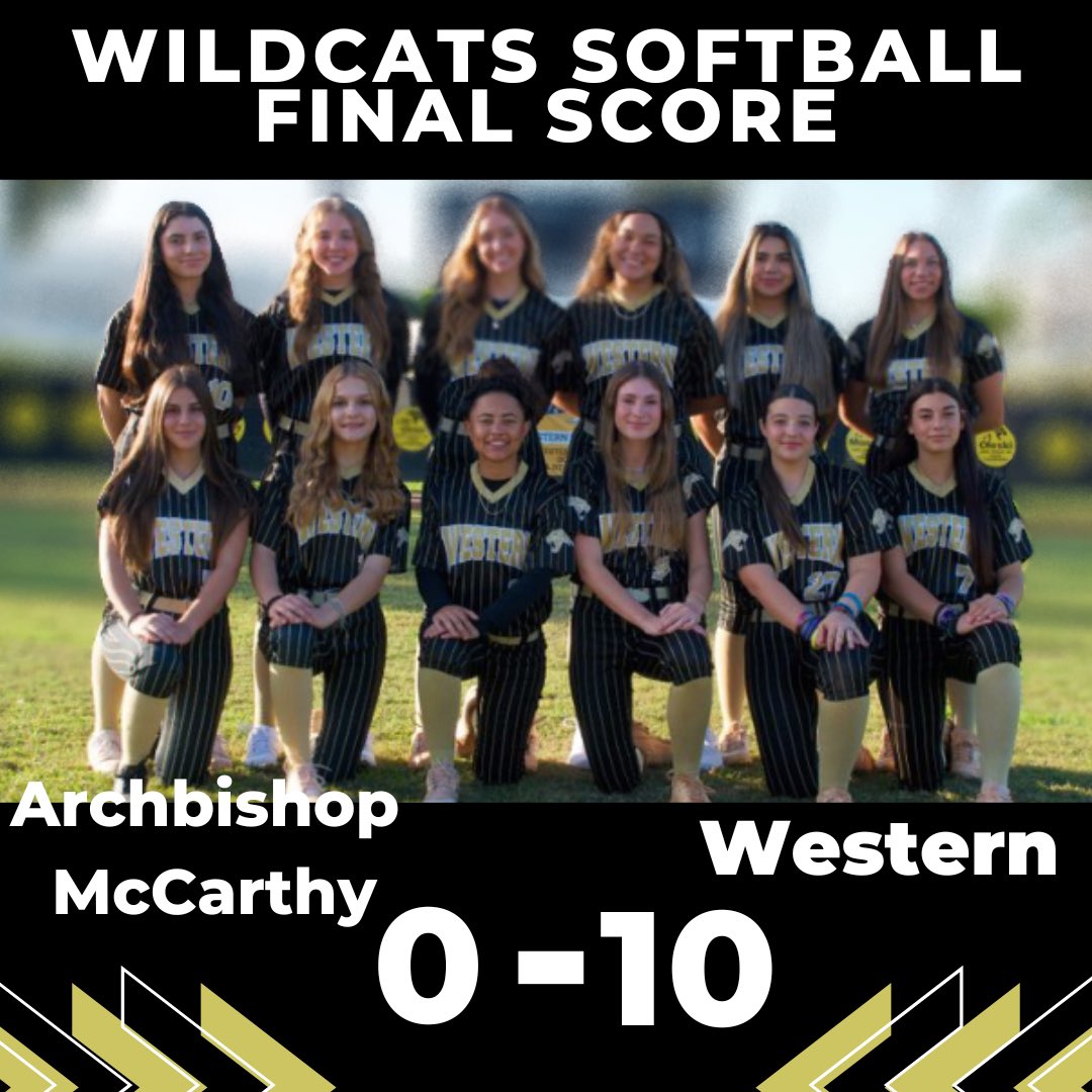 Western Wildcats Softball tweet media