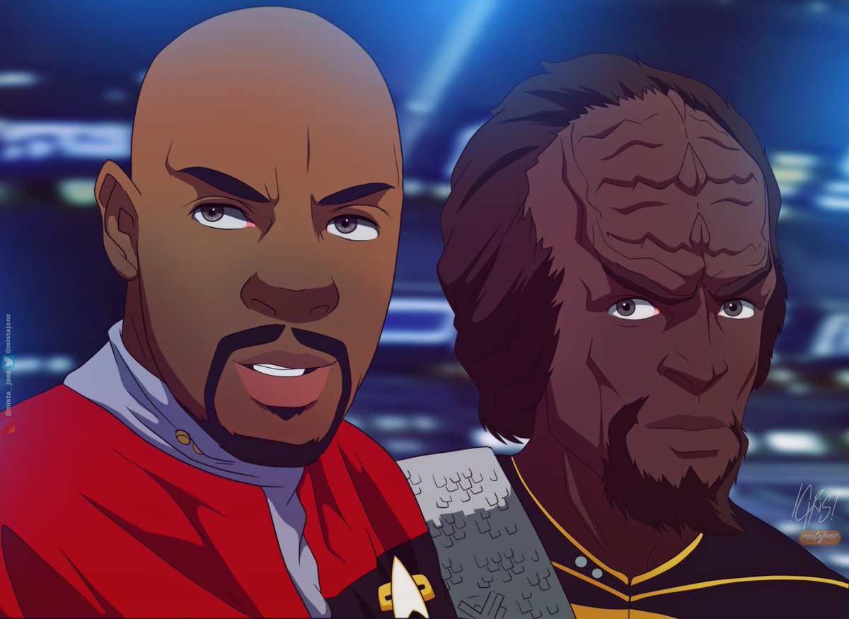 SentaiFive On Twitter RT mistajonz Star Trek Captain Sisko And Lt Cmdr Worf