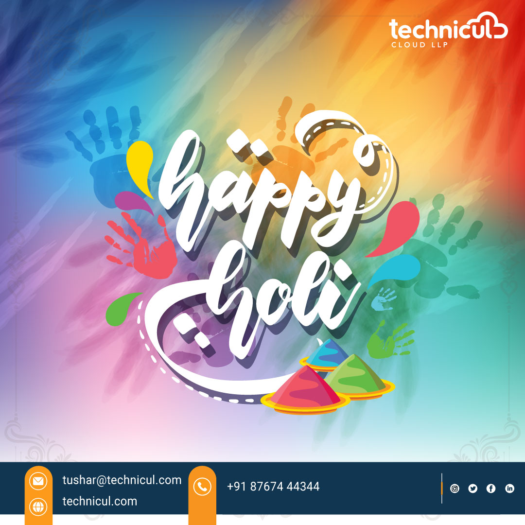 techniculcloud's tweet photo. Happy Holi 🥳✨
Wishing you all a very colourful and joyous Holi! https://t.co/T8zpv0NFJJ