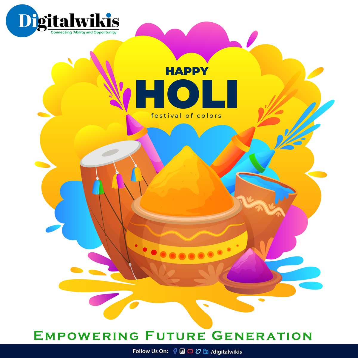 DigitalWikis's tweet image. May the festival of Holi add colors of happiness, colors of prosperity and colors of love in your life to help you paint a colorful life. 
Best wishes on Holi to you and your family

#Holi
#HappyHoli
#Happyholi2023
#Holi2023
#festivalofcolors 
#DigitalWikis