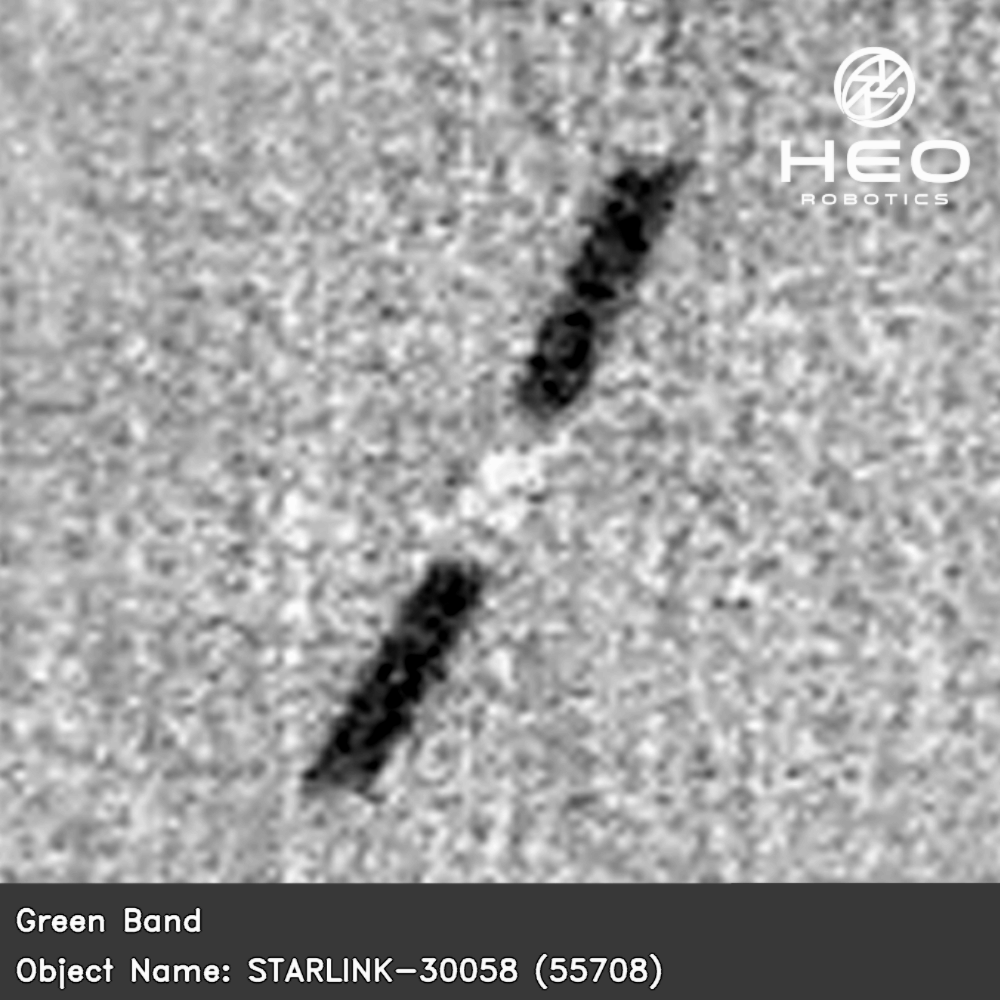 heospace's tweet photo. This is a prime example of a successful solar panel deployment! Congrats on the launch @SpaceX.

Our space-based sensors captured a newly launched Starlink V2 Mini satellite 7 days after deployment.

Powered by @Satellogic https://t.co/Fj5NwDOC71