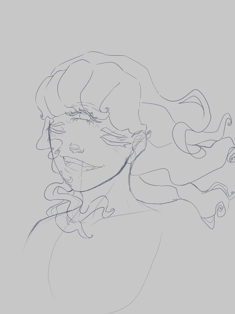 greye_buni's tweet photo. Blue/ purple-ish lady. This is a re-draw from back in December, the original is from some time in 2018.
#art #digitalart #blueoc #Redraw #oldart #illustration https://t.co/sG0j5t1Oie