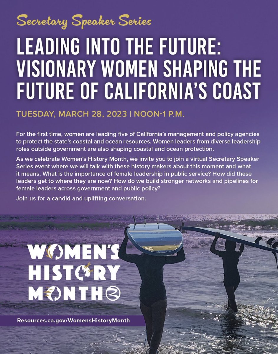 WadeCrowfoot's tweet photo. For the 1st time, women🙋🏽‍♀️ are leading 5 of our key coastal management agencies.🌊  As we celebrate #WomensHistoryMonth, join a candid conversation w/ these leaders about how we strengthen pathways &amp; networks for more women leaders in govt.💪🏽 Join us➡️ https://t.co/JZ70d2udL9 https://t.co/89vRYHxque