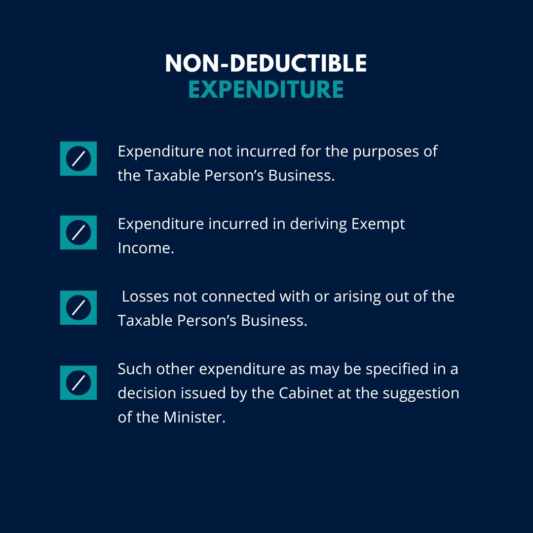 CalxAdvisors's tweet photo. Under the UAE's Corporate Tax law check which expenses are deductible and which are exempted. For any further information leave a comment below.
#corporatetax #CTlaw #fta #uae https://t.co/NzNumui0xZ