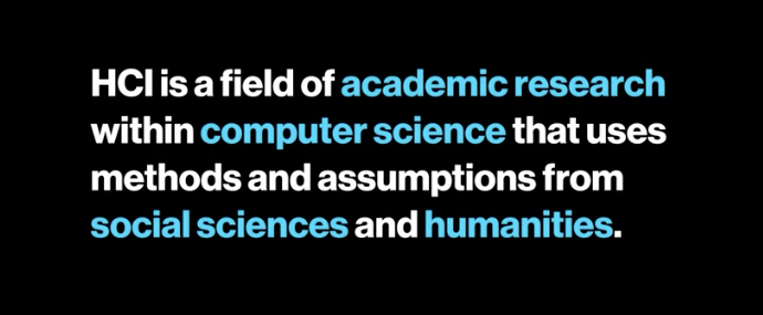 JamesColeDesign's tweet photo. Really enjoyed this video from @doctorBaytas discussing HCI research. HCI can be challenging to conceptualize, and I appreciated how succinctly it was defined here. https://t.co/9zeaXJa9Nf https://t.co/F12zf8DOdU